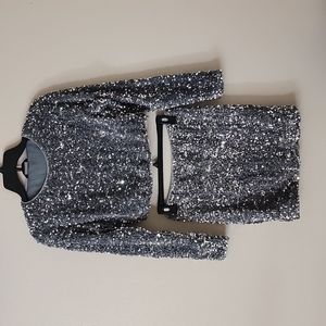 Full Sequin And Velvet Set